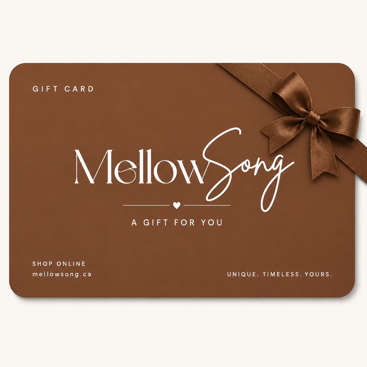 MellowSong™ Digital Gift Card for Luxury Sleep and Beauty Products