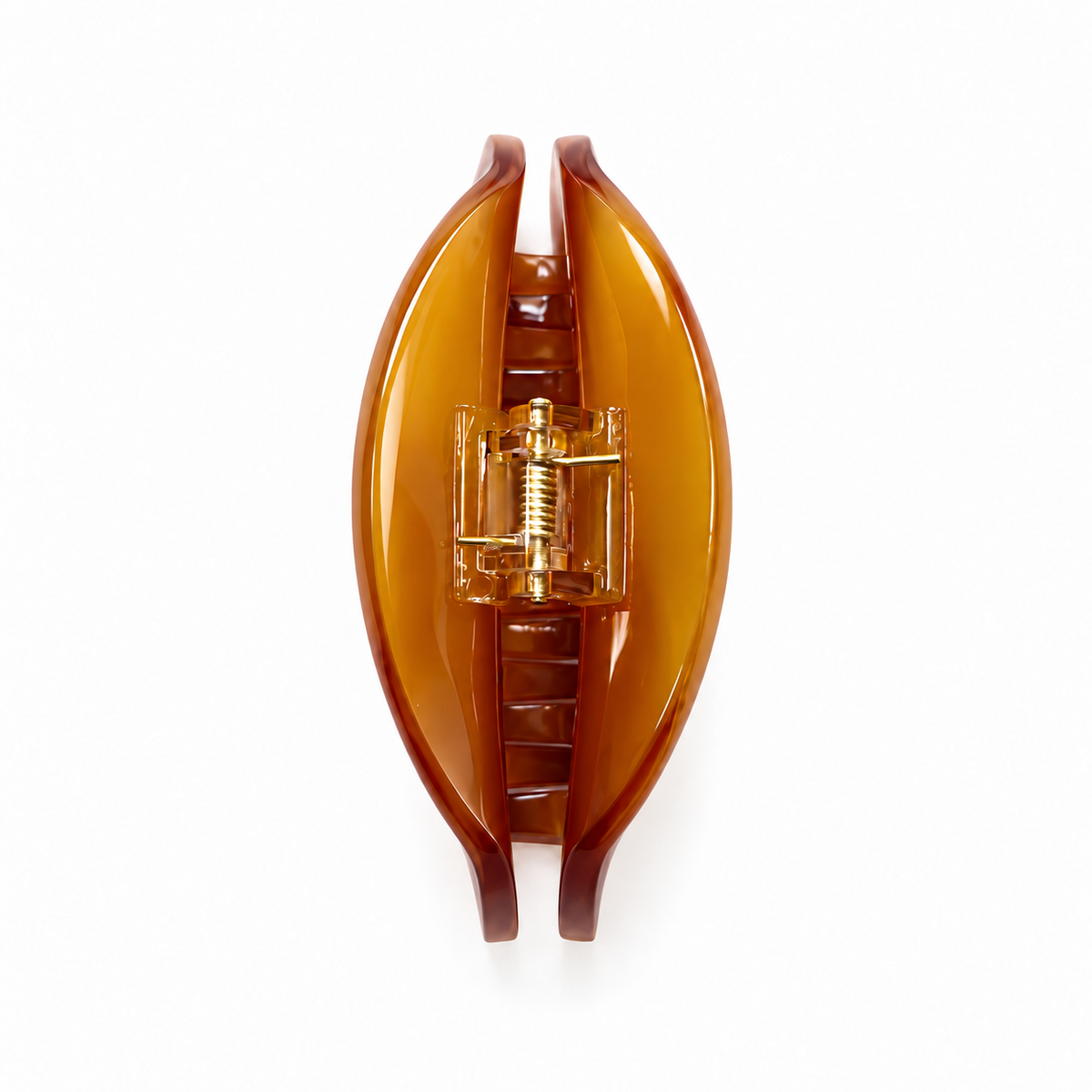 Premium Plant-Based Acetate Large Claw Clip — Amber Mellowsong